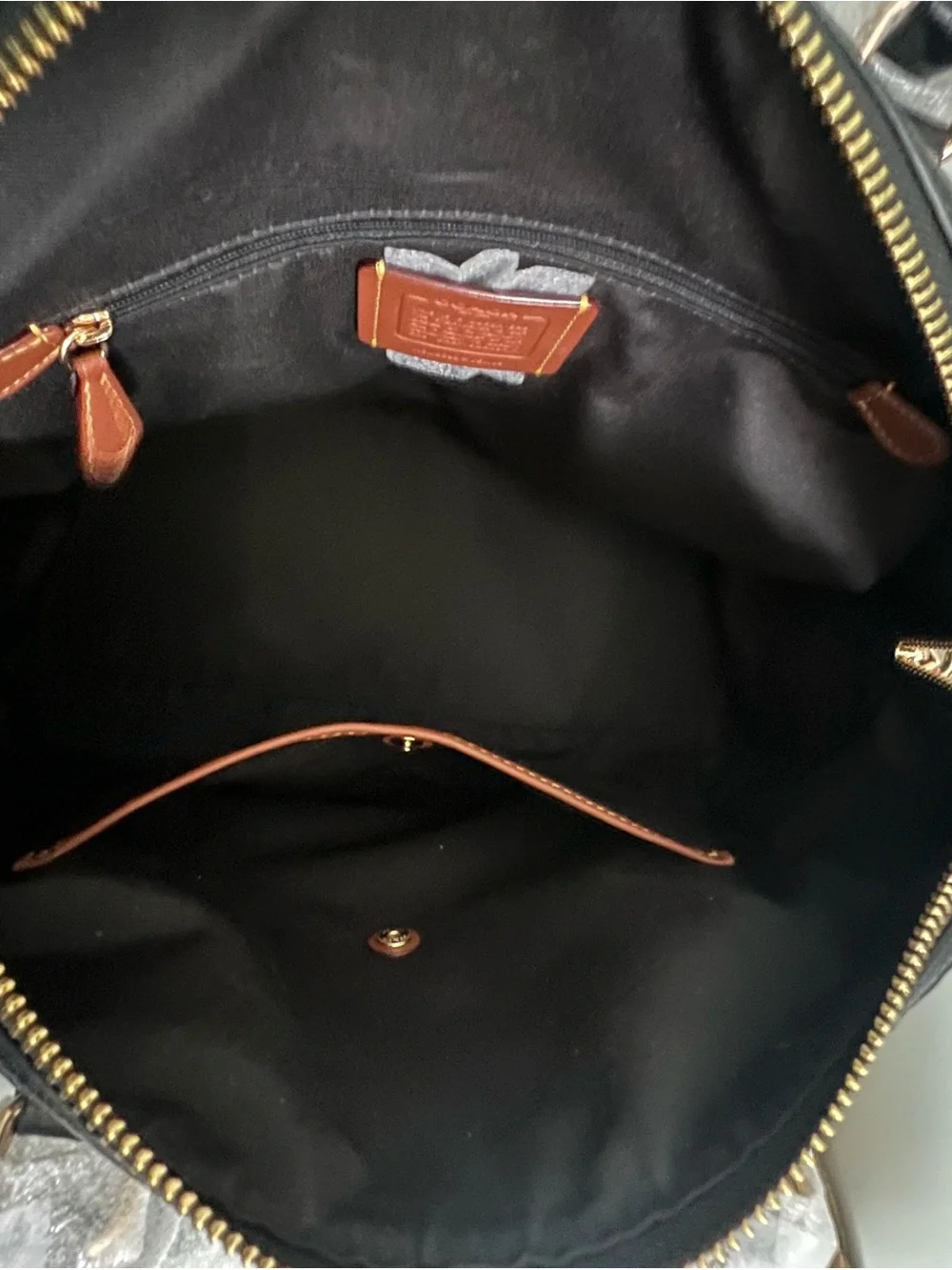 Coach Large Rowan Satchel In Signature Leather With Wallet